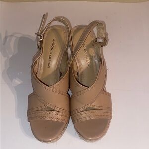 ANTONIO MELANI Nude Heeled Sandals